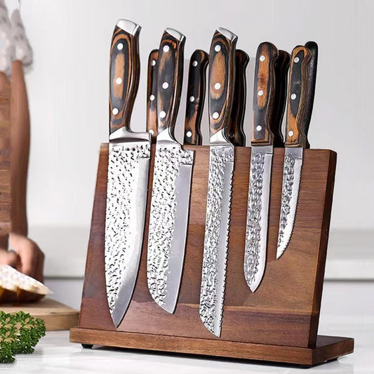 Chef Showtime's Solid Wood Magnetic Knife Holder Kitchen Creative Multifunctional Storage